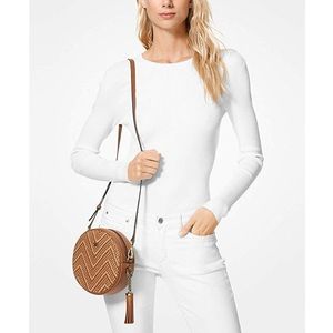 MICHAEL Michael Kors Woven Chevron Canteen Bag